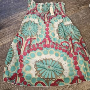 L space smock strapless dress